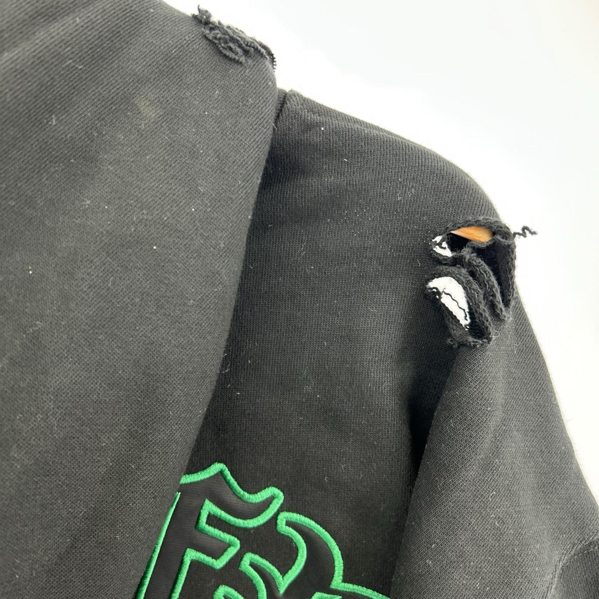 パーカー GALFY ﾀﾞﾒｰｼﾞ加工 BLK ブラック