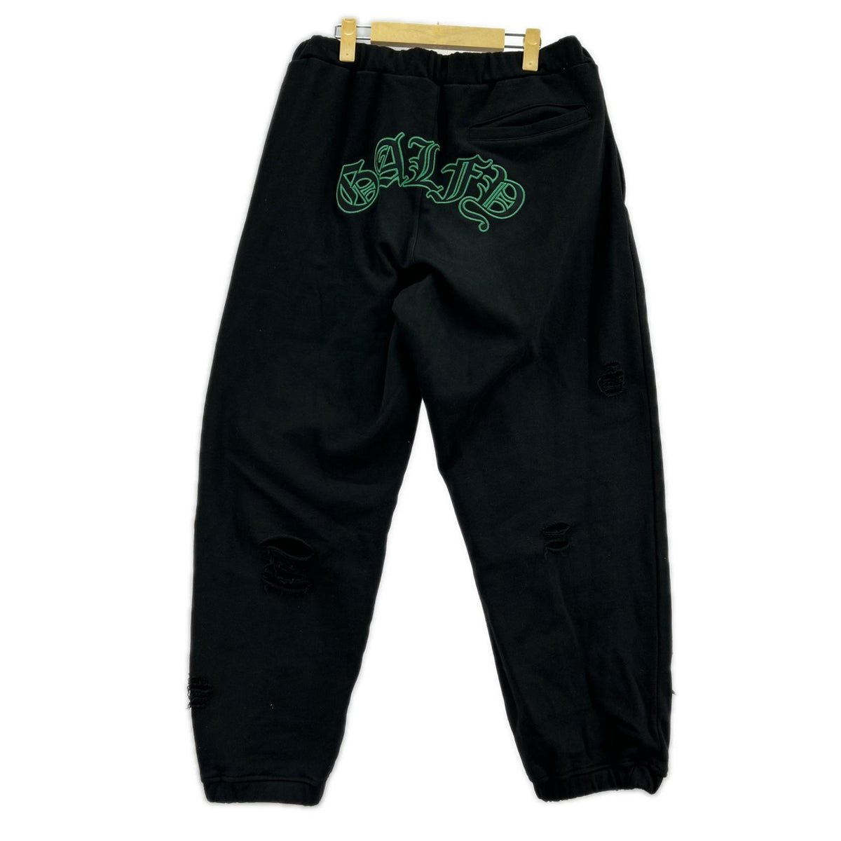 パンツ GALFY ﾀﾞﾒｰｼﾞ加工 BLK ブラック