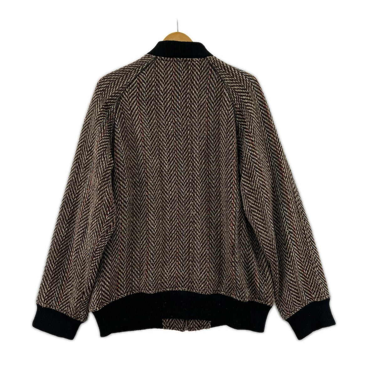 ブルゾン TWEED JACKET 茶 ブラウン