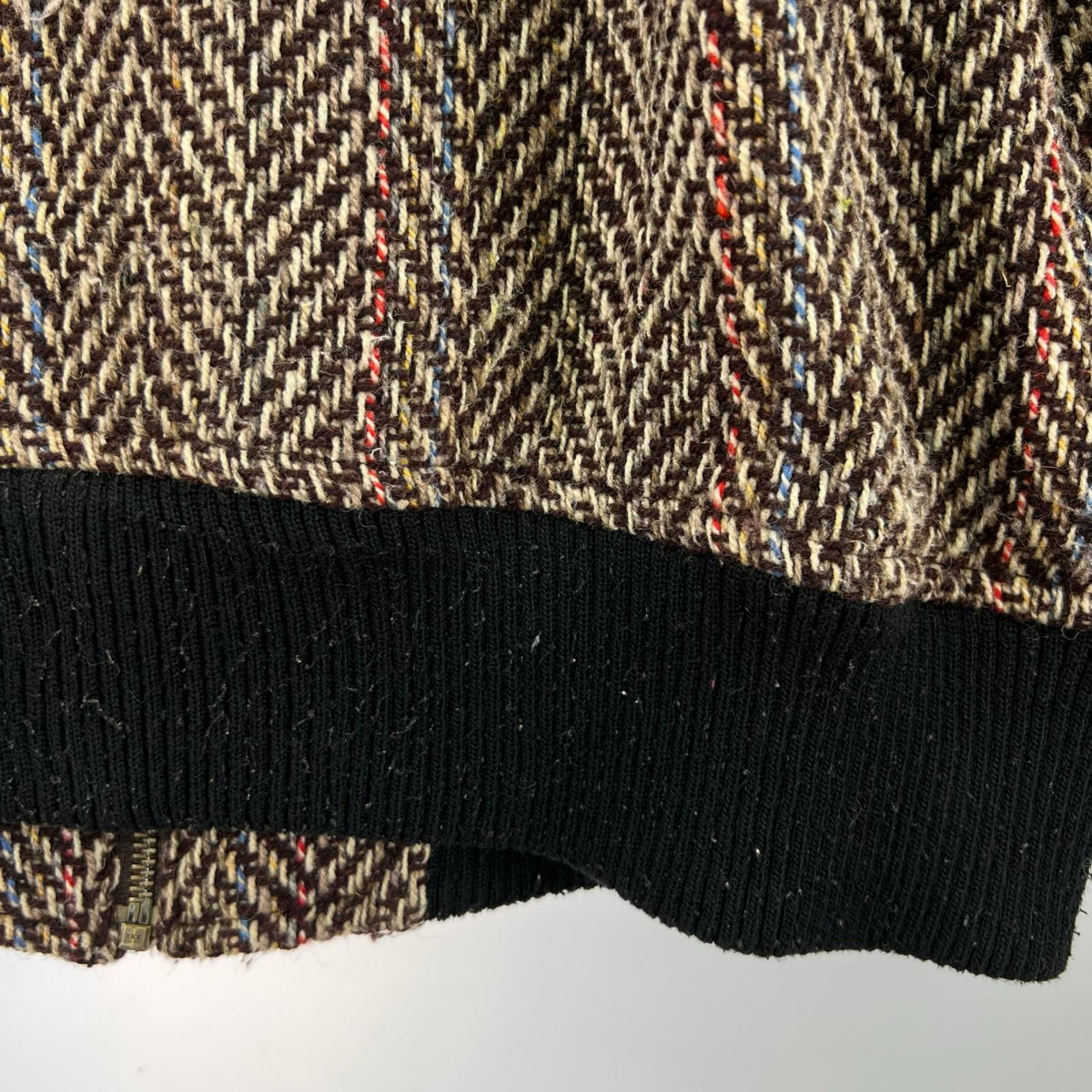 ブルゾン TWEED JACKET 茶 ブラウン