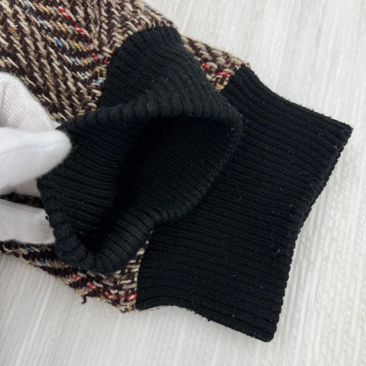 ブルゾン TWEED JACKET 茶 ブラウン