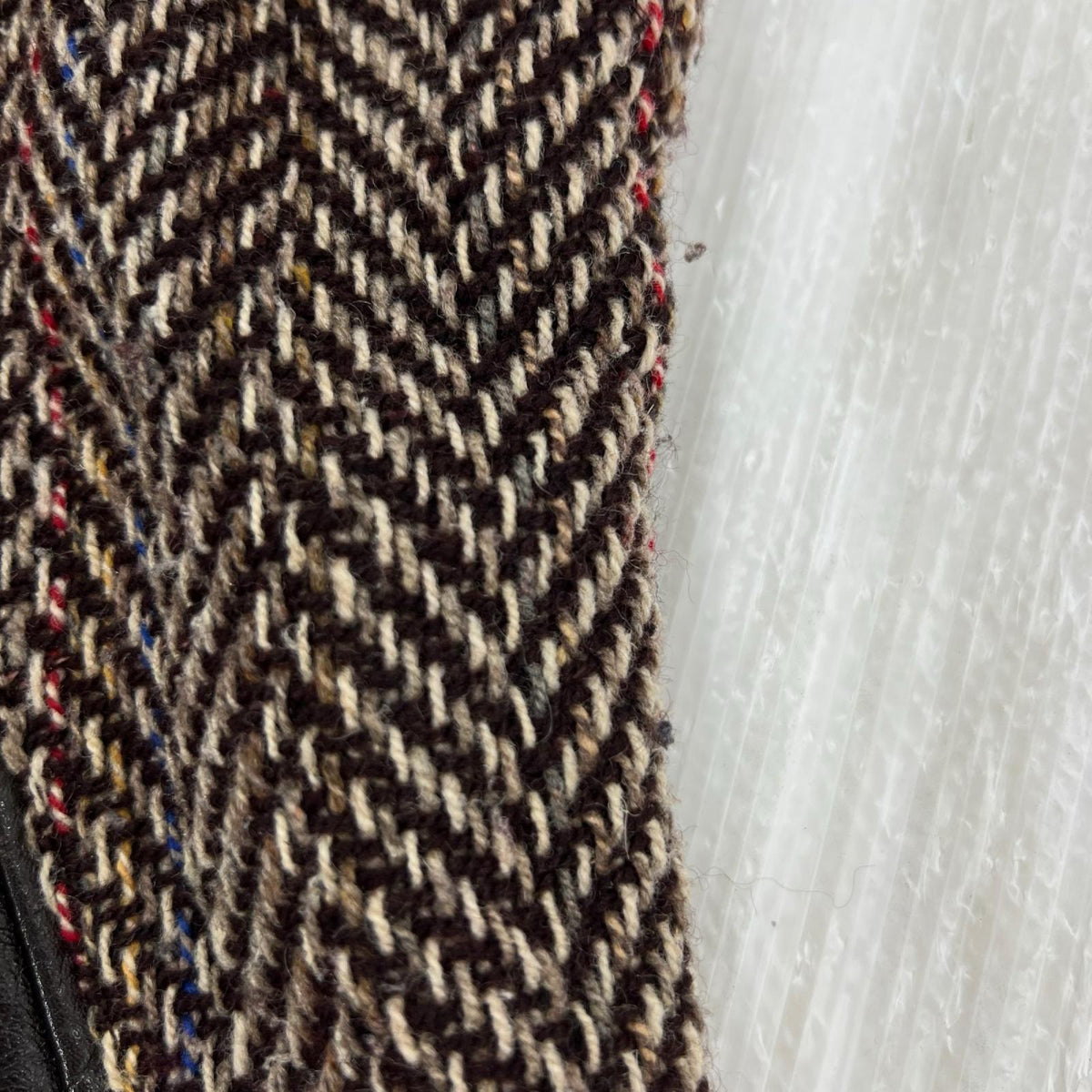 ブルゾン TWEED JACKET 茶 ブラウン