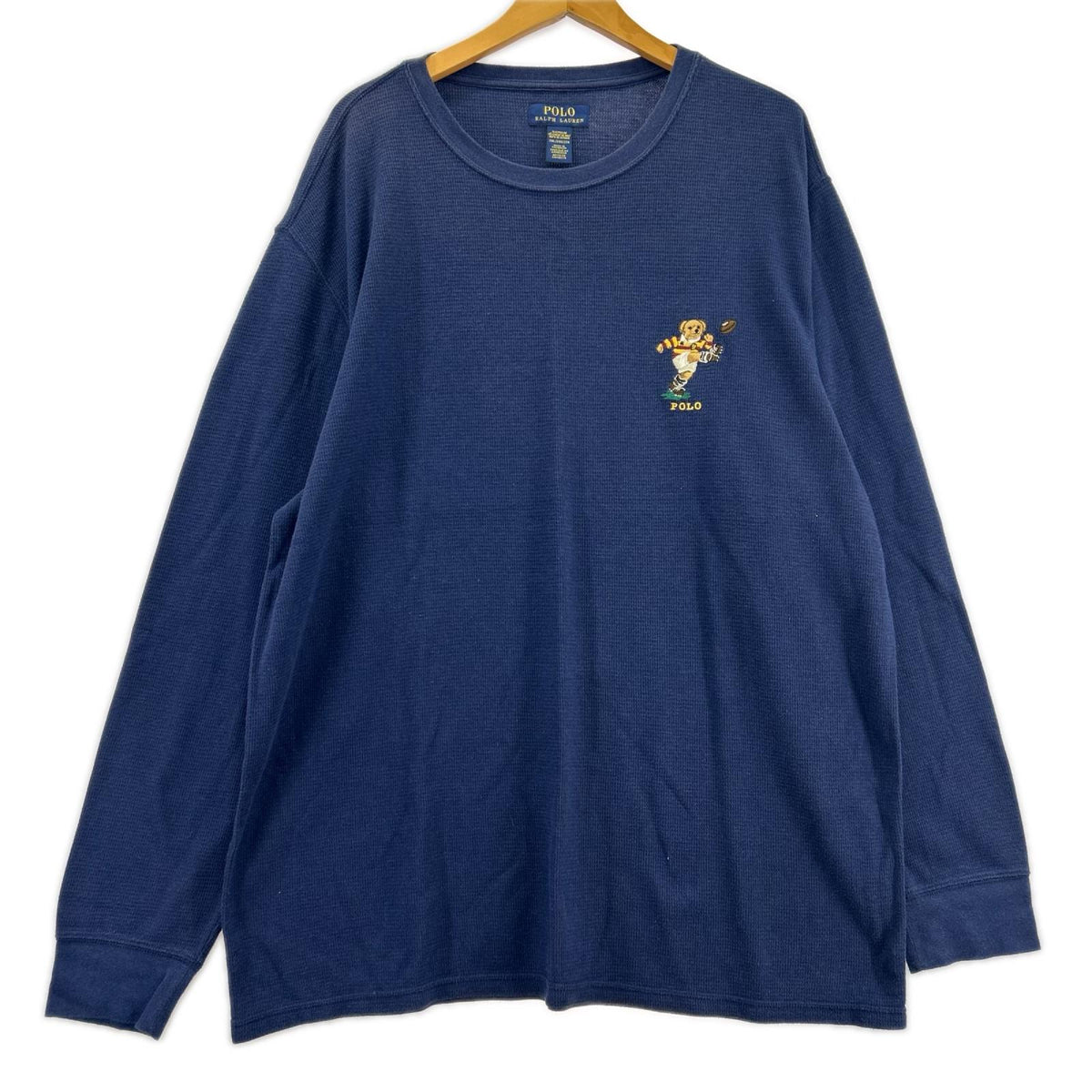 長袖Ｔシャツ ﾎﾟﾛﾍﾞｱ ｻｰﾏﾙ 紺 (2XL) ネイビー