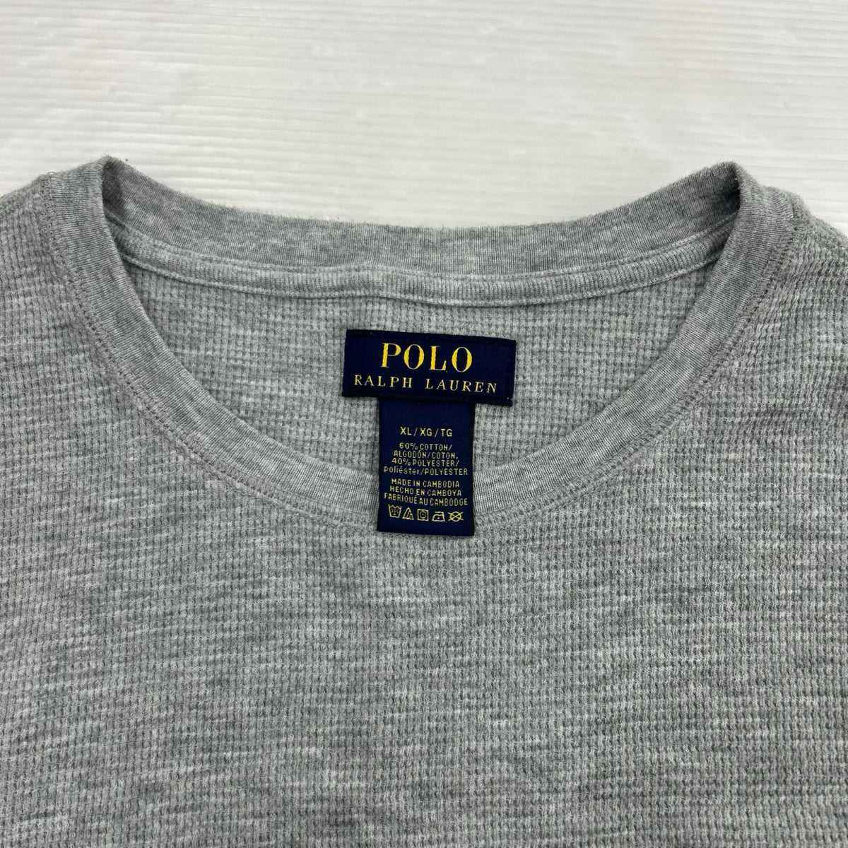 長袖Ｔシャツ ﾎﾟﾛﾍﾞｱ ｻｰﾏﾙ ｸﾞﾚｰ (XL) グレー
