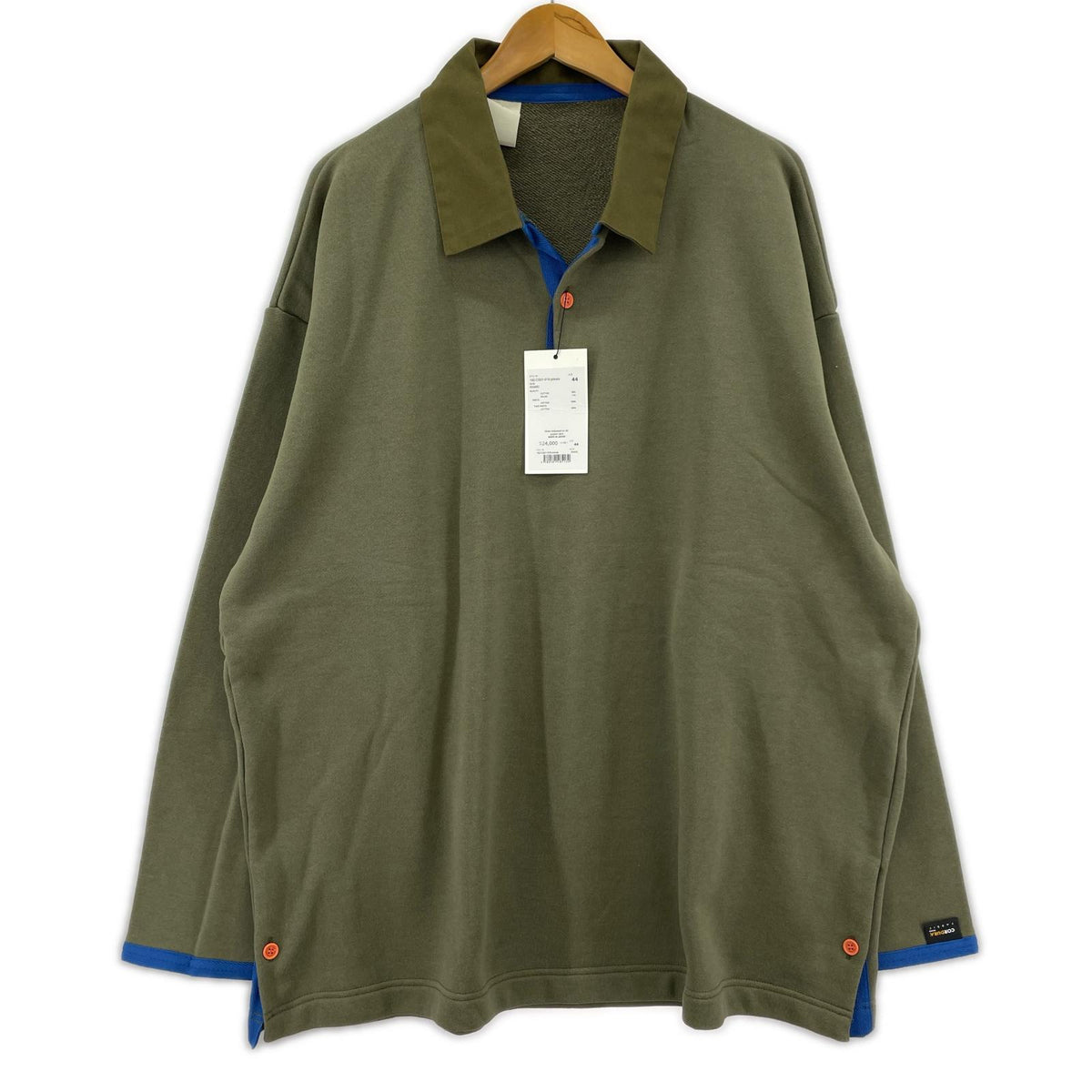 スウェット 19AW ｽｳｪｯﾄﾎﾟﾛｼｬﾂ ｶｰｷ (44) 44 カーキ