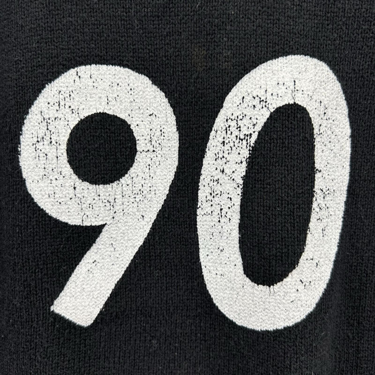 ニット BACK HEAD 90sﾍﾟｲﾝﾄ BLK M M ブラック