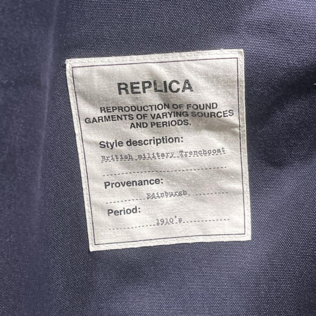 ミリタリージャケット 18AW イギリス軍 ゴム引きトレンチコート