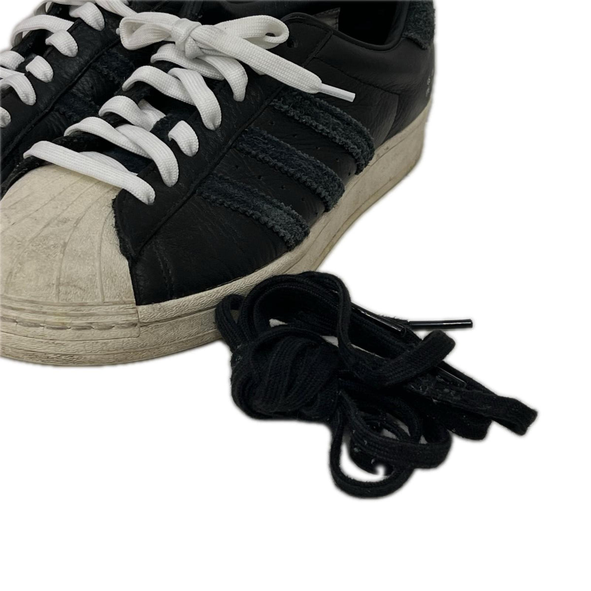 スニーカー adidas SUPERSTAR ﾚｻﾞｰｽﾆｰｶｰ ﾌﾞﾗｯｸ 27.5cm (US9 1/2 UK9 EU45)