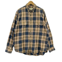 長袖シャツ Eddie Bauer 長袖シャツ チェック L ブラウン
