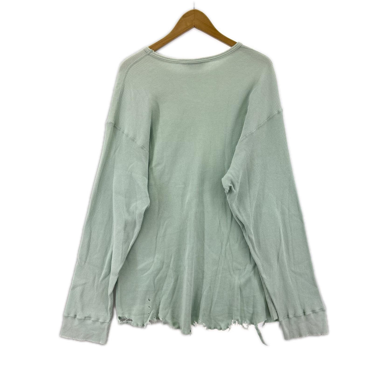 長袖Ｔシャツ DAMAGE WAFFLE CREW LS T-SHIRT/2/ﾐﾝﾄ 2