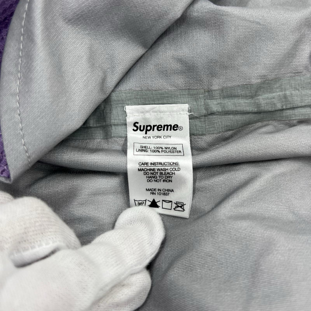 ジャケット 17SS Taped Seam Anorak （XL) パープル