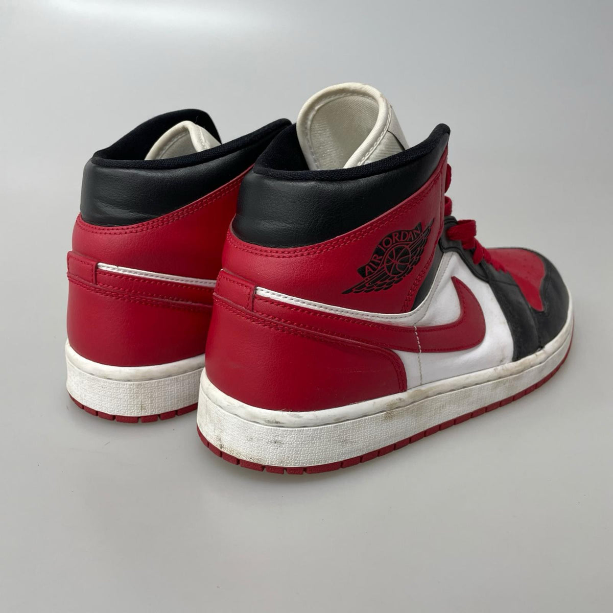 スニーカー Nike Women's Air Jordan 1 Mid Bred Toe 28.5cm (US10 1/2 UK10 EU47)