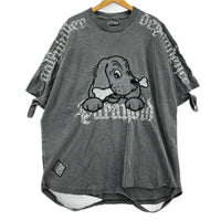 半袖Ｔシャツ GALFY 病みに染まりし反戦Tｼｬﾂ 大型犬 ブラック