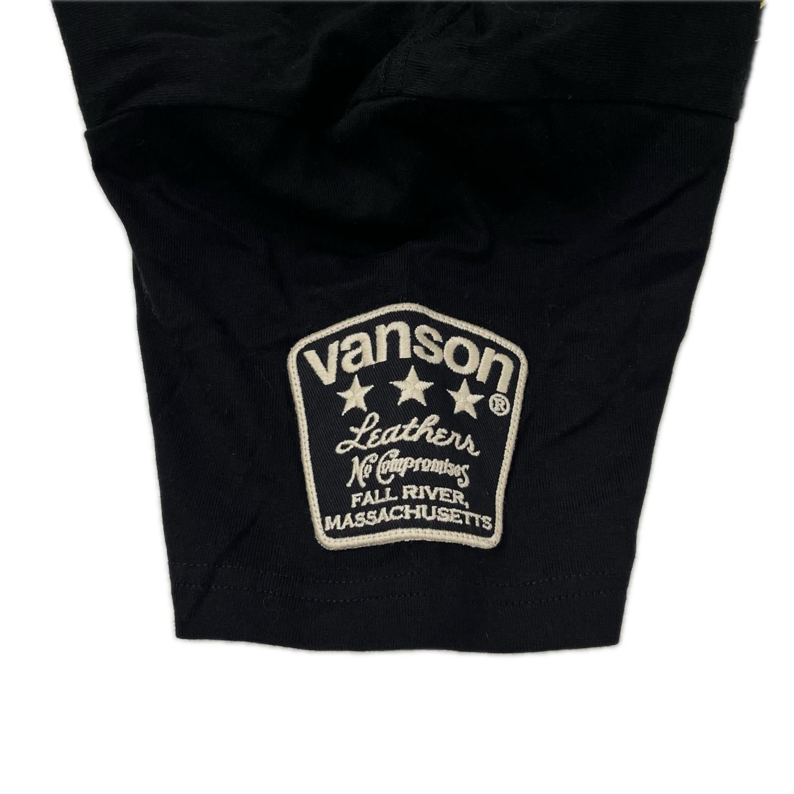 半袖Ｔシャツ VANSON ﾄﾑとｼﾞｪﾘｰ 刺繍Tee L ﾌﾞﾗｯｸ L ブラック