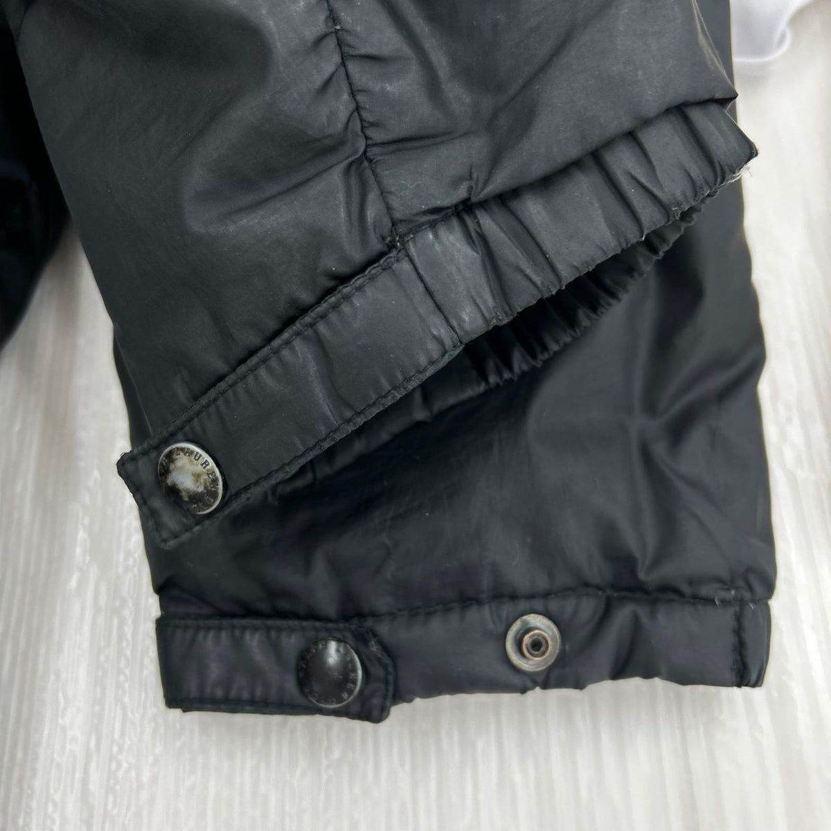 ダウンジャケット 90s ﾀﾞﾌﾞﾙｼﾞｯﾌﾟ BLK L L ブラック