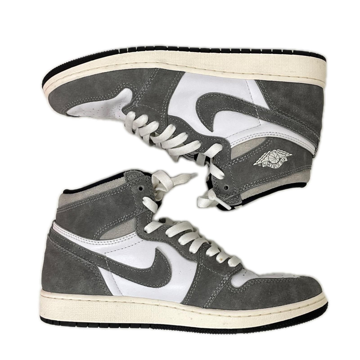 スニーカー NIKE Air Jordan 1 Retro High OG GS Black and Smoke Grey 24.5㎝ 24.5cm (US6 1/2 UK6 EU39)