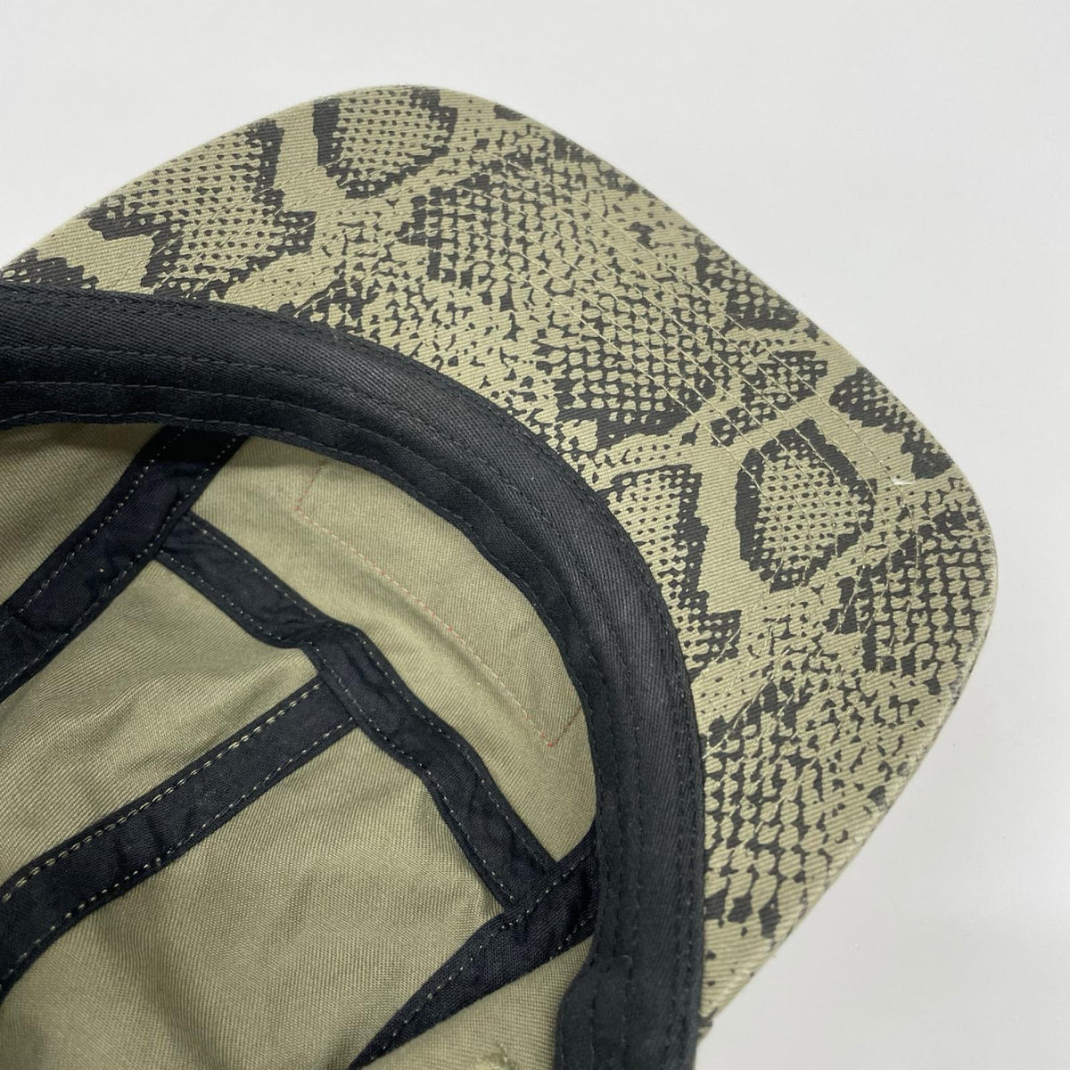 キャップ Washed chino twill camp cap カーキ