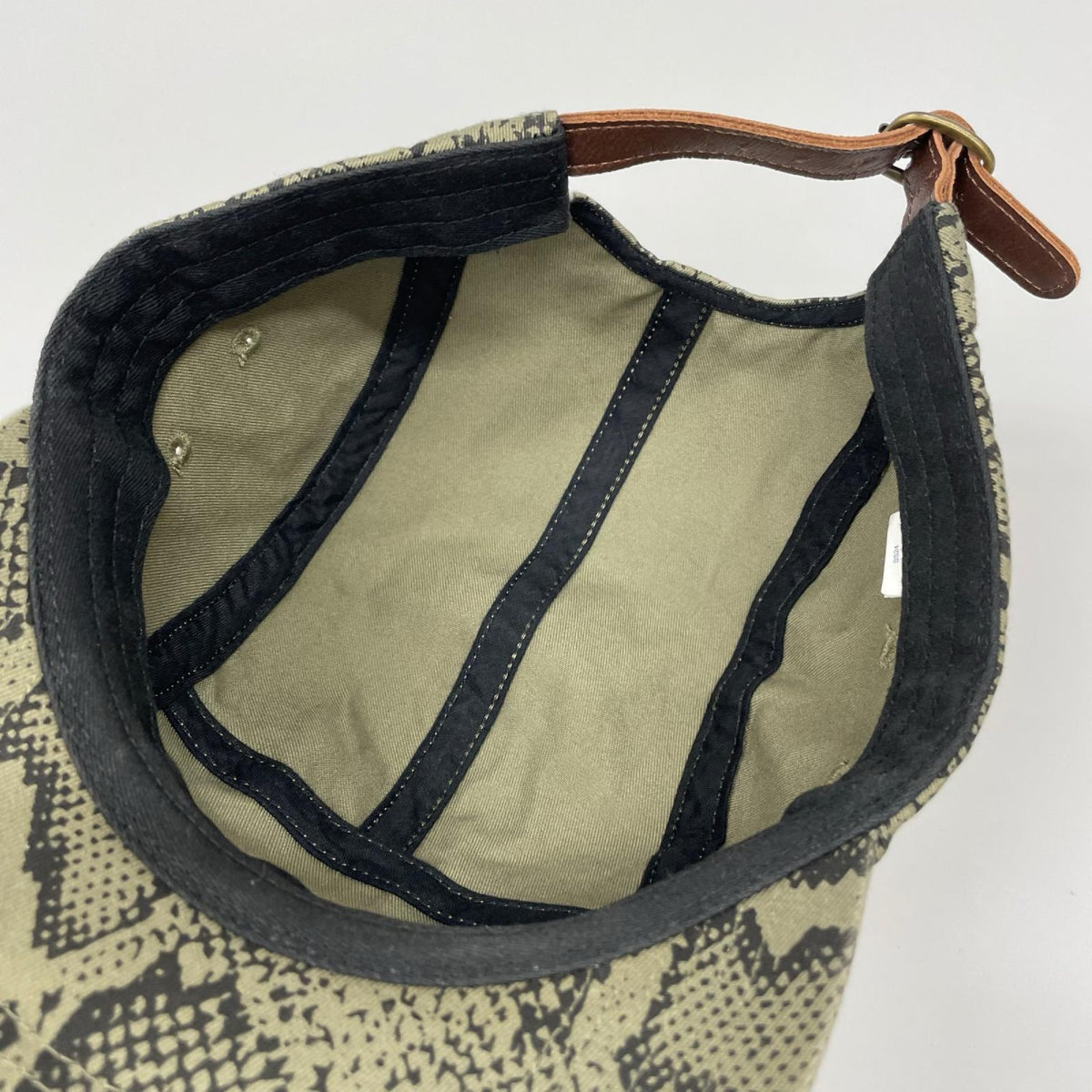 キャップ Washed chino twill camp cap カーキ
