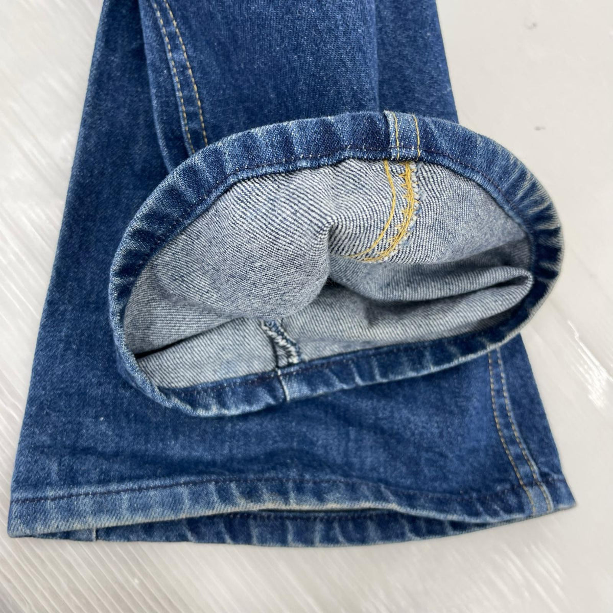 デニムパンツ Lee ﾍﾞﾙｷﾞｰ製 ﾌﾞｰﾂｶｯﾄﾃﾞﾆﾑ 42TALON 35/32 ブルー