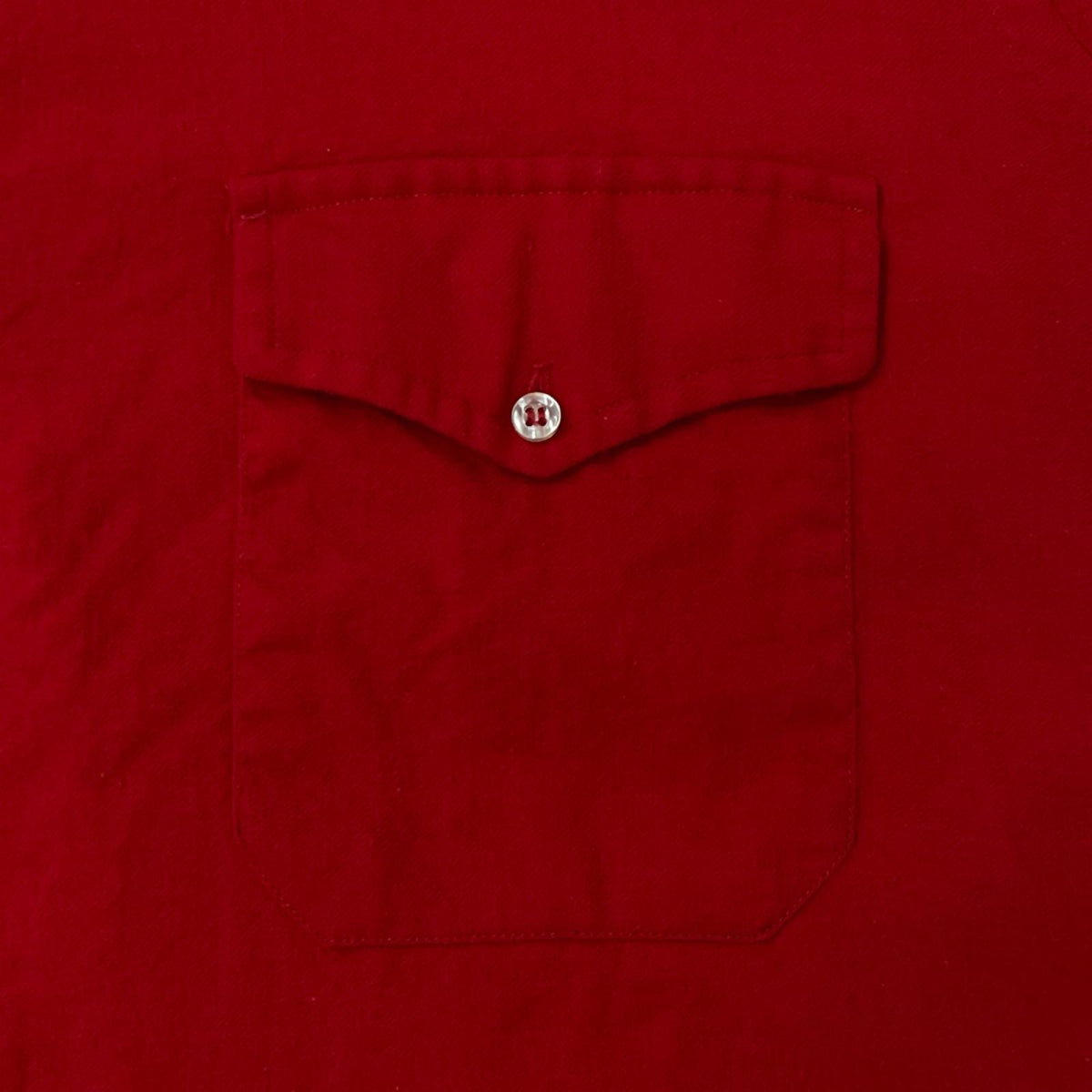長袖シャツ Brooks Brothers 60s ｺｯﾄﾝｳｰﾙ 6ﾎﾞﾀﾝ ﾌﾗﾝﾈﾙｼｬﾂ 16 1/2 ﾚｯﾄﾞ