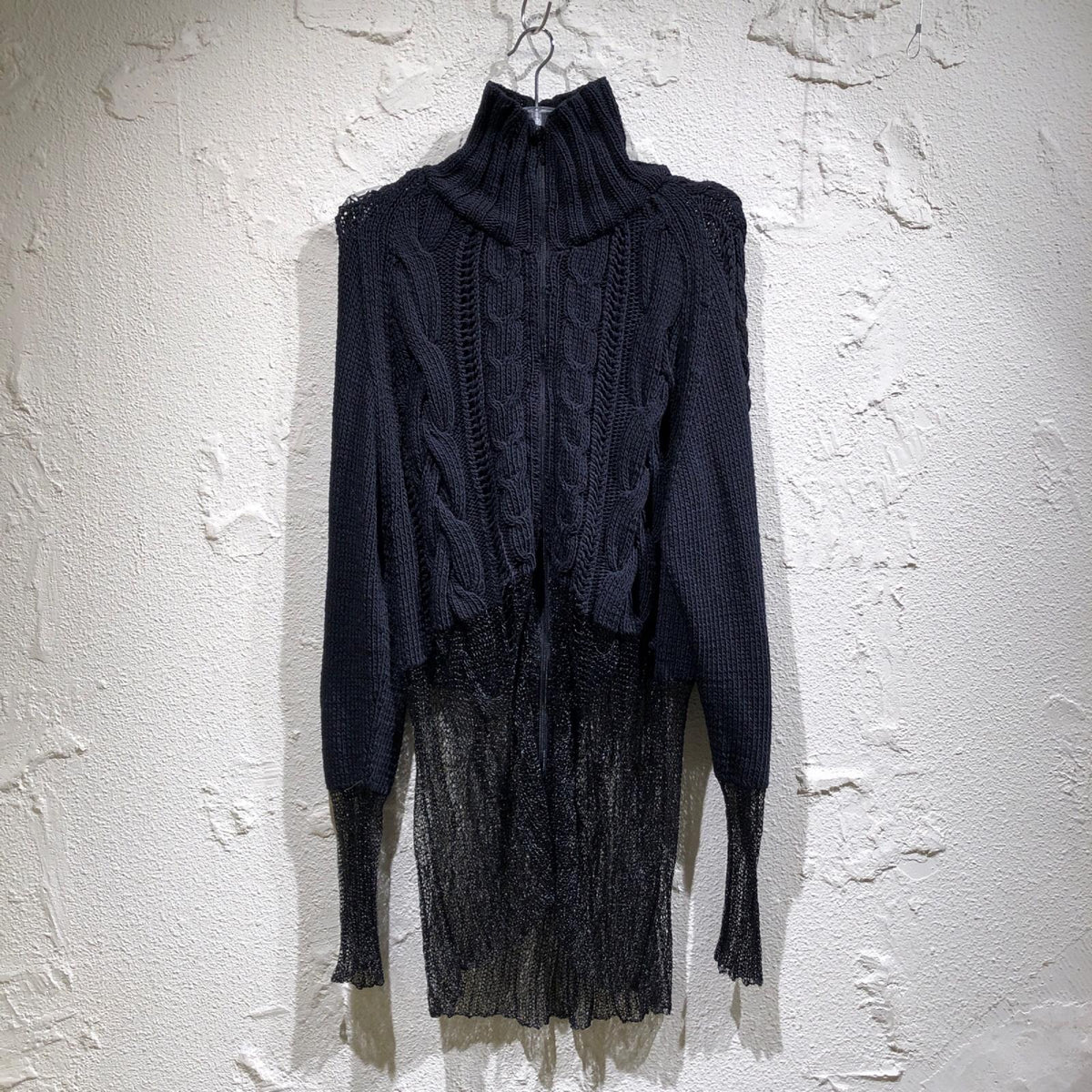 ジャケット FICCE HAND KNIT ZIP JACKET