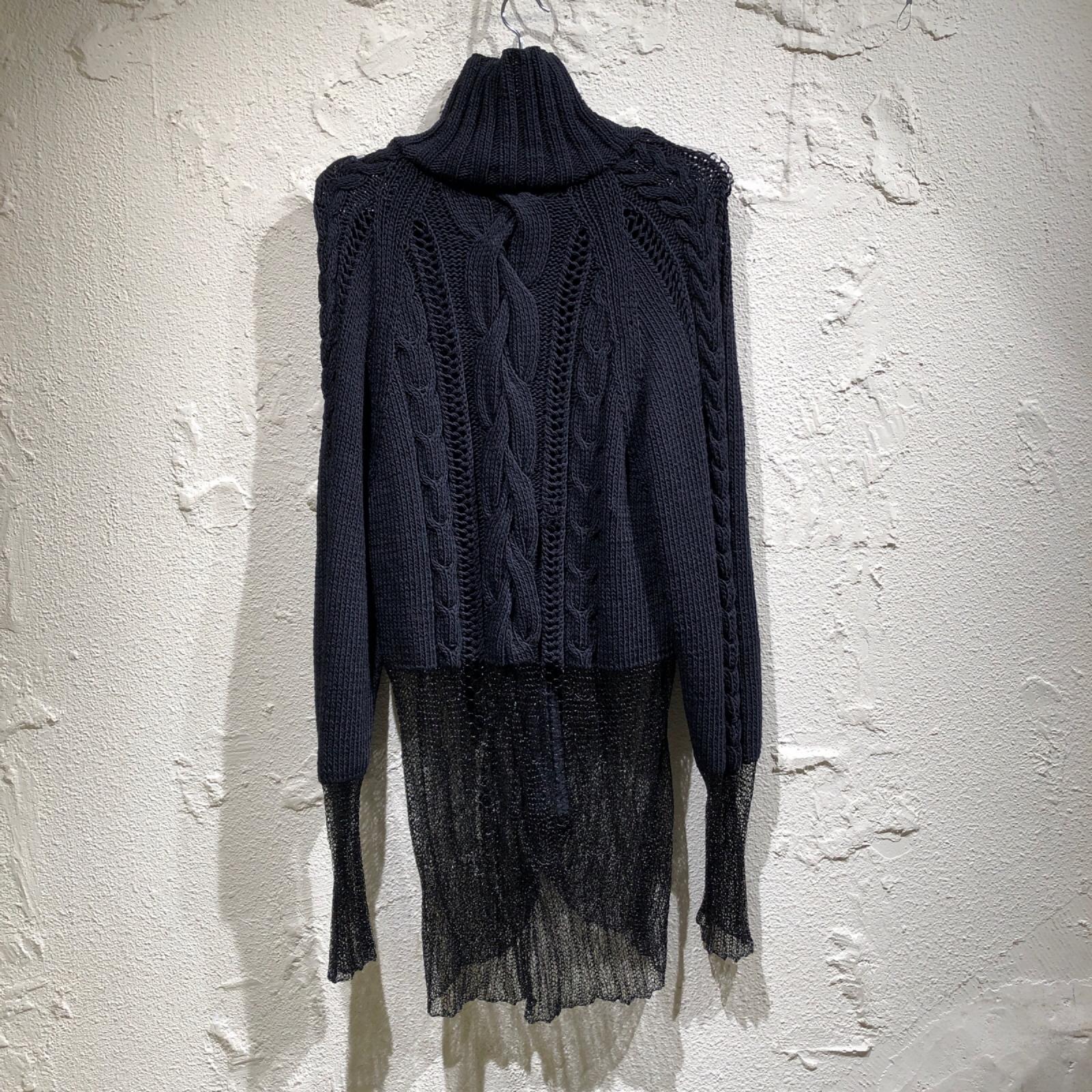 ジャケット FICCE HAND KNIT ZIP JACKET