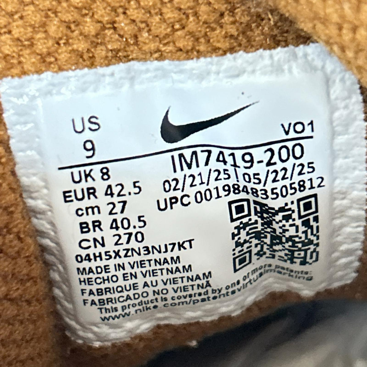 スニーカー ×STUSSY Baltoro High 27.0 27cm (US9 UK8 1/2 EU44) ブラウン