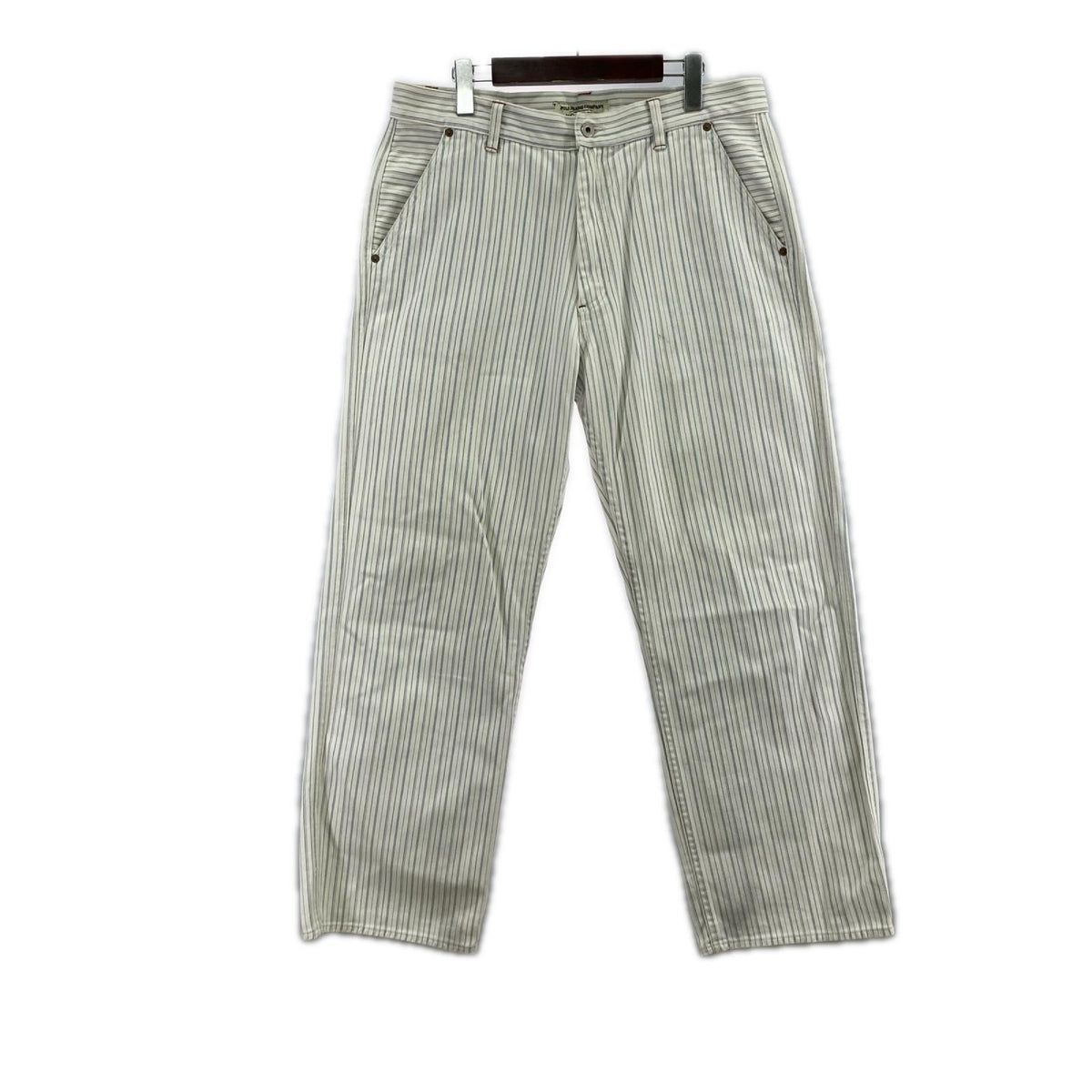 パンツ POLOJEANS　ｽﾄﾗｲﾌﾟ 34 ホワイト