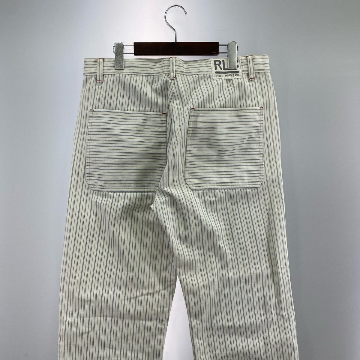 パンツ POLOJEANS　ｽﾄﾗｲﾌﾟ 34 ホワイト