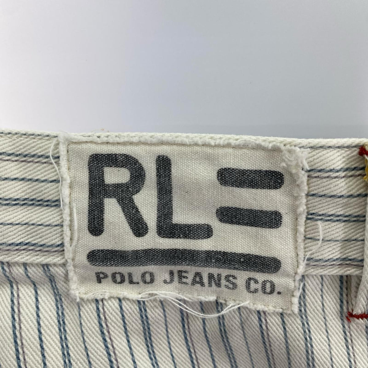 パンツ POLOJEANS　ｽﾄﾗｲﾌﾟ 34 ホワイト
