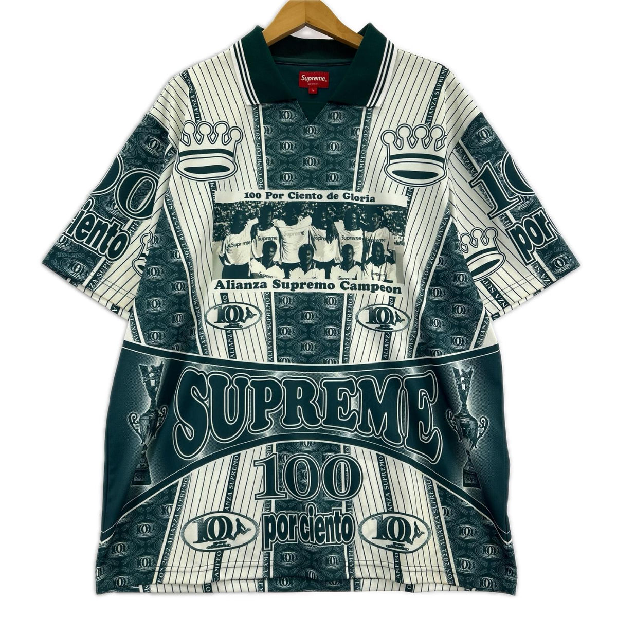 半袖Ｔシャツ 22AW/Por Ciento Soccer Jersey/ｸﾞﾘｰﾝ L グリーン