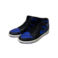 スニーカー Air Jordan 1 Mid Black/Blue 27.5cm (US9 1/2 UK9 EU45) ブルー