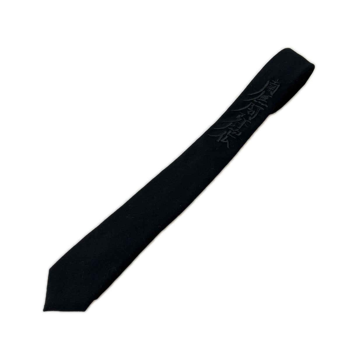 その他アクセサリー Yohji Yamamoto 南無阿弥陀仏 Embroidery tie ﾈｸﾀｲ 黒