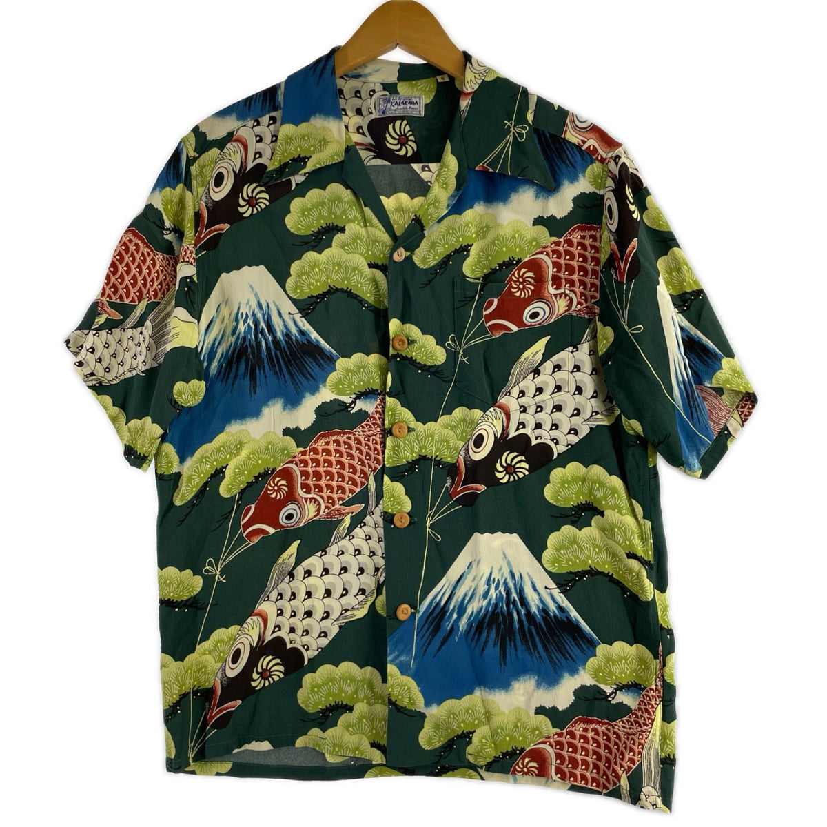 半袖シャツ KALAKAUA "CARP STREAMER" SS32293 アロハ-S S