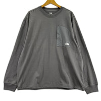 長袖Ｔシャツ ナイロンﾎﾟｹｯﾄ GRY XL グレー
