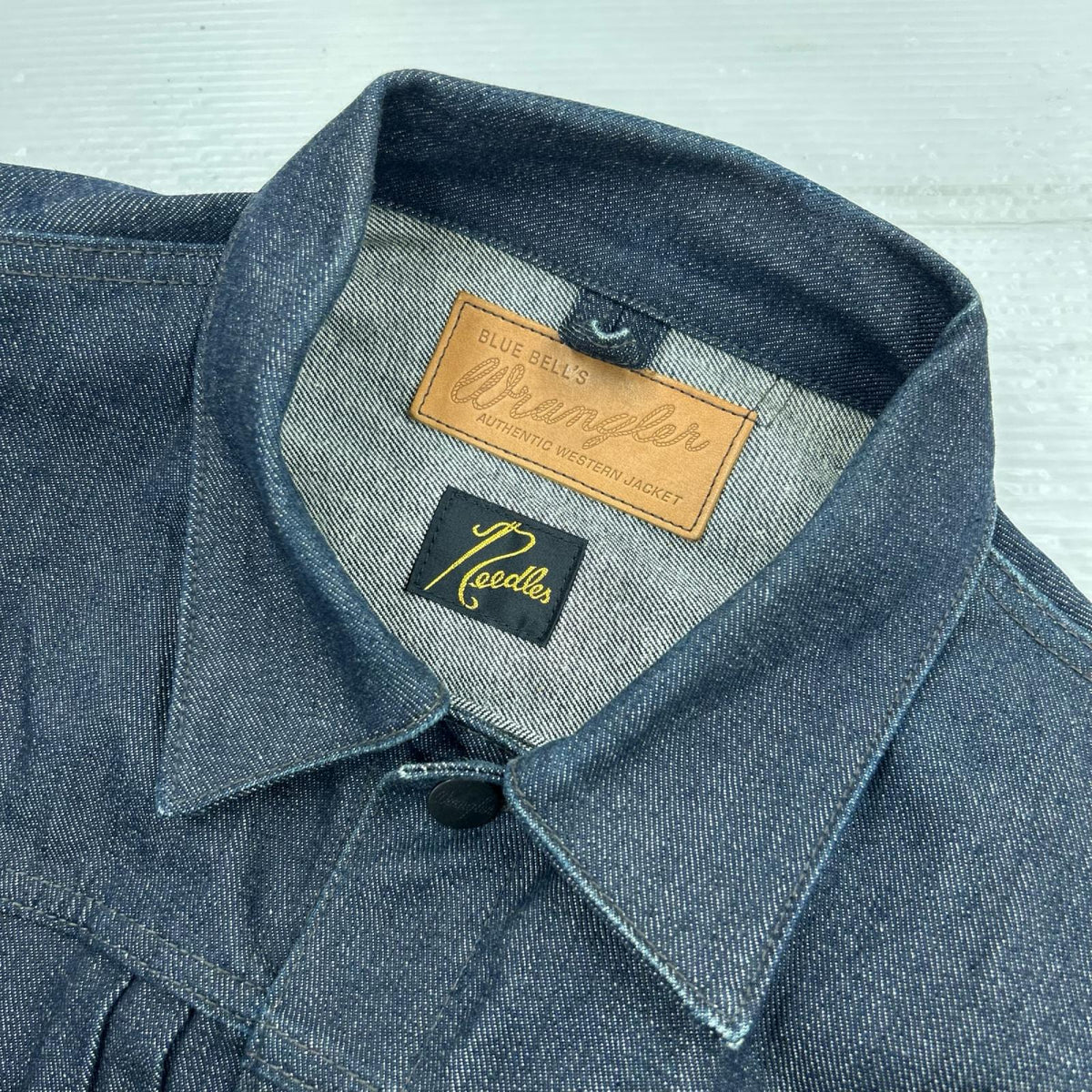 デニムジャケット ×WRANGLER/size:S S ネイビー