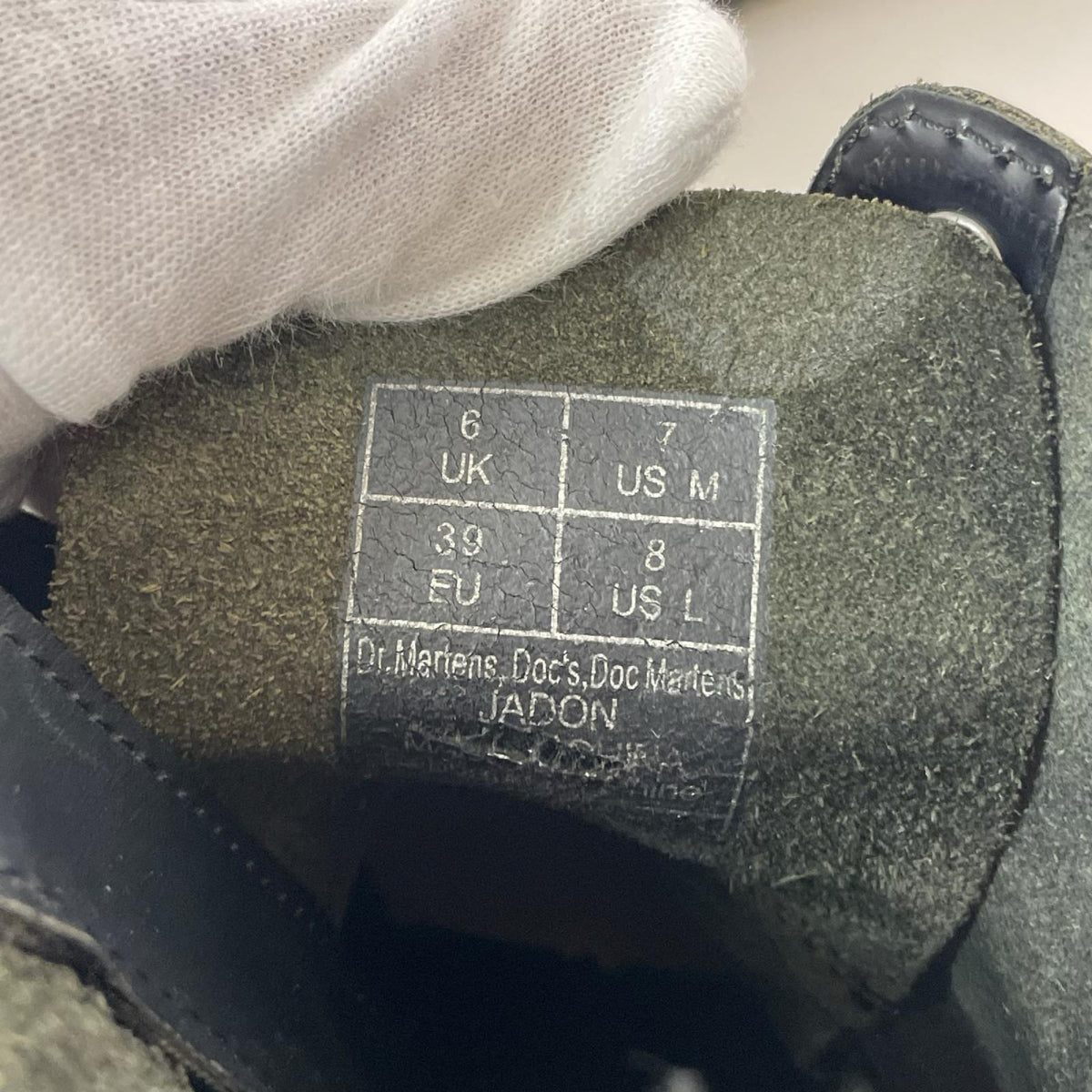 ブーツ Dr.Martens JADON MAX 8 ﾎｰﾙﾌﾞｰﾂ 黒（UK6） ブラック