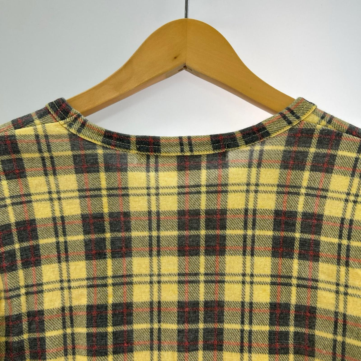 半袖Ｔシャツ COMME des GARCONS 12AW ｺﾑｺﾑ LSｳｰﾙｶｯﾄｿｰ ﾁｪｯｸ RJ-T017（XS）