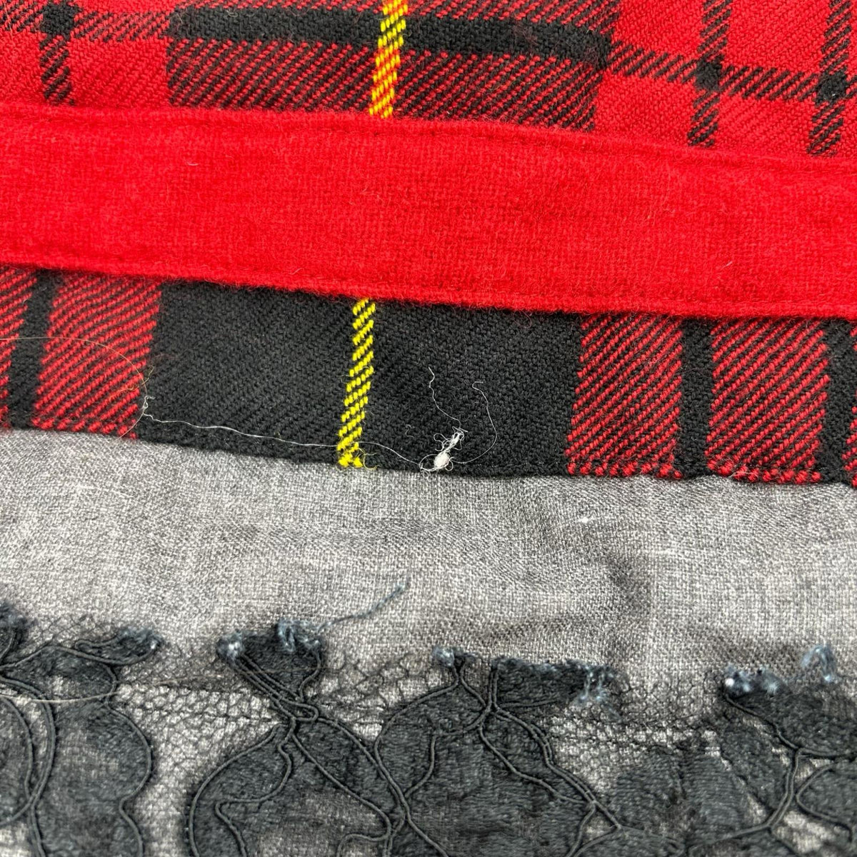 サロペット COMME des GARCONS 17AW ﾎﾞｰﾀﾞｰﾁｪｯｸ ｽｶｰﾄ （XS）