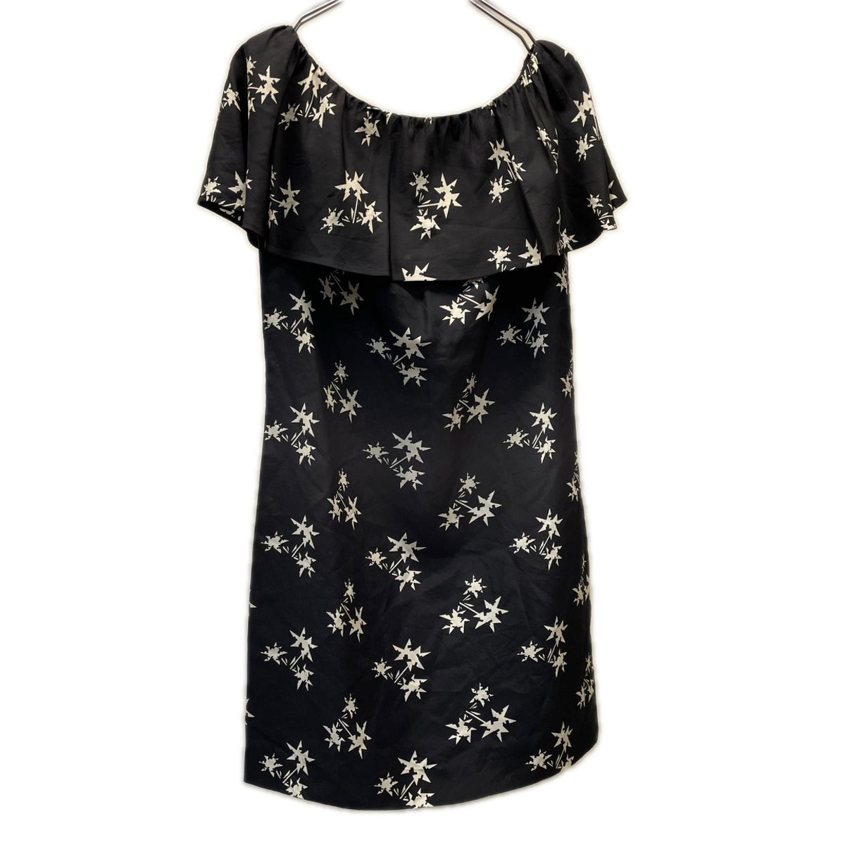 miumiu オフショルダー　シルクワンピース 40