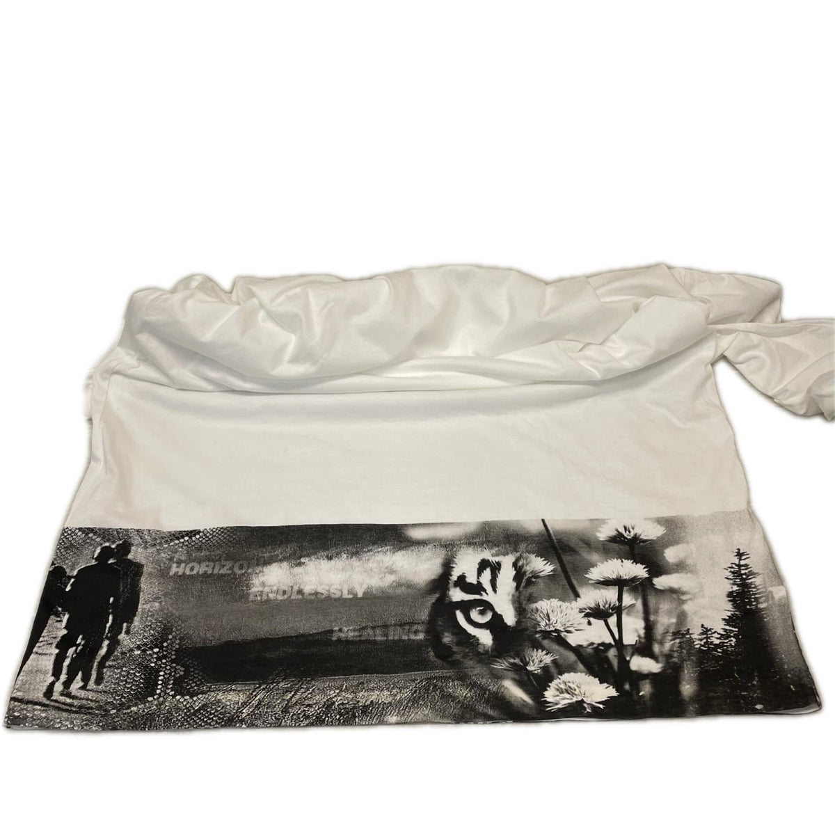 PRADA 2022AW Transfer Print Triangle Patch Long Sleeve Tee SS