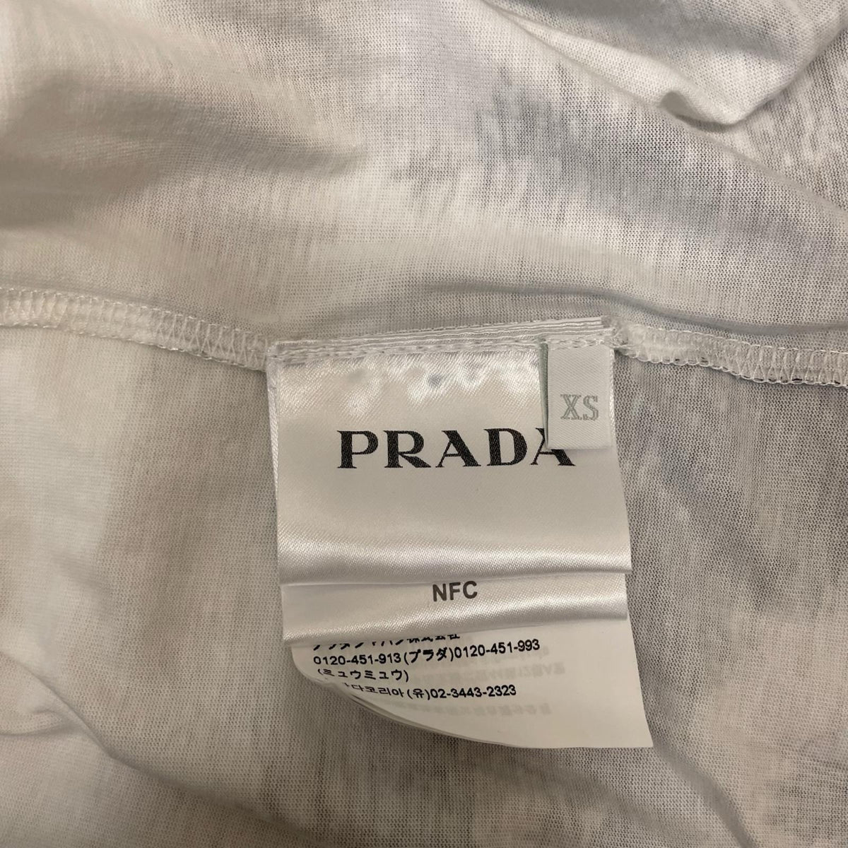 PRADA 2022AW Transfer Print Triangle Patch Long Sleeve Tee SS