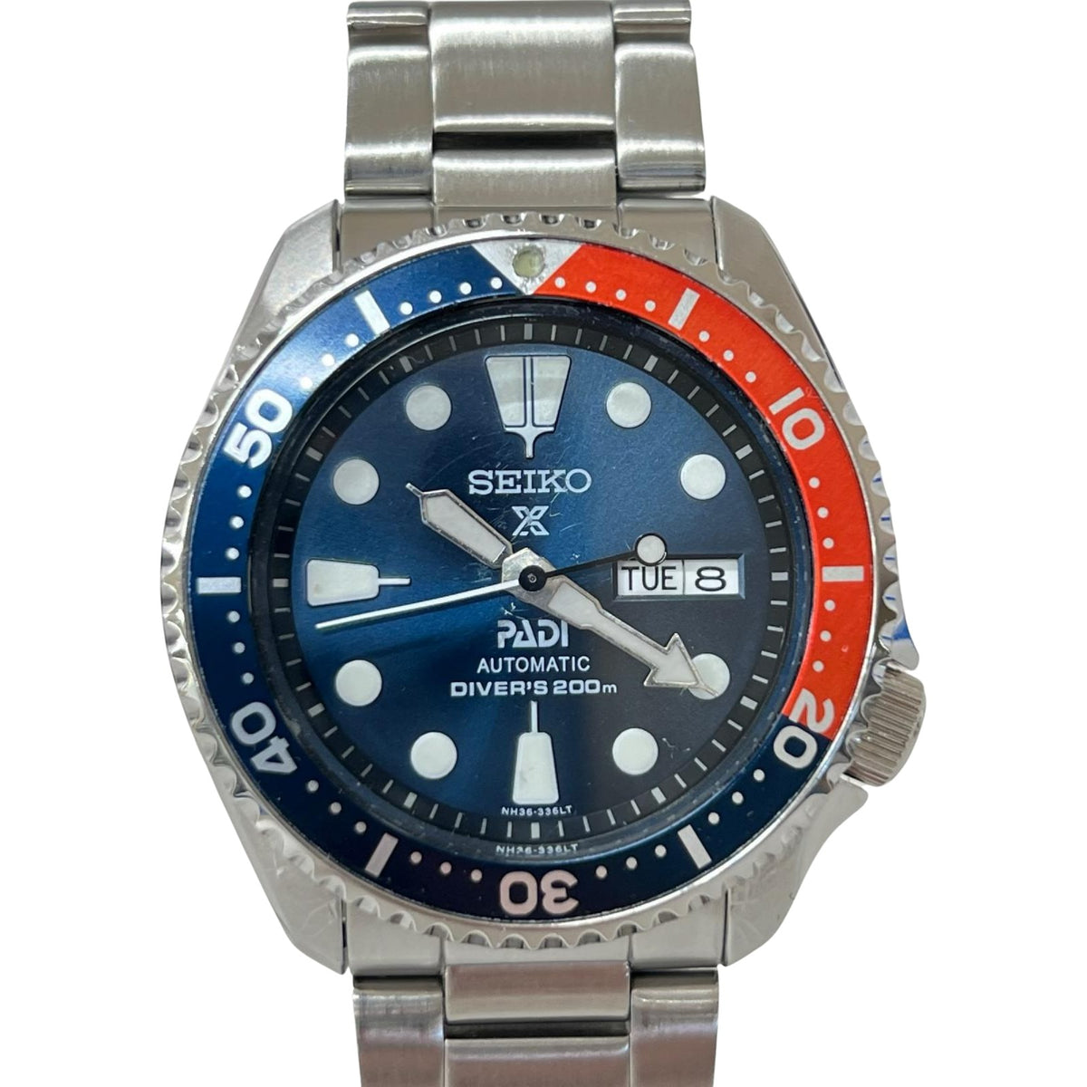 腕時計 SEIKO 5 SPORTS SKX series SBSA003 裏ｽｹ 自動巻き 腕時計 ネイビー