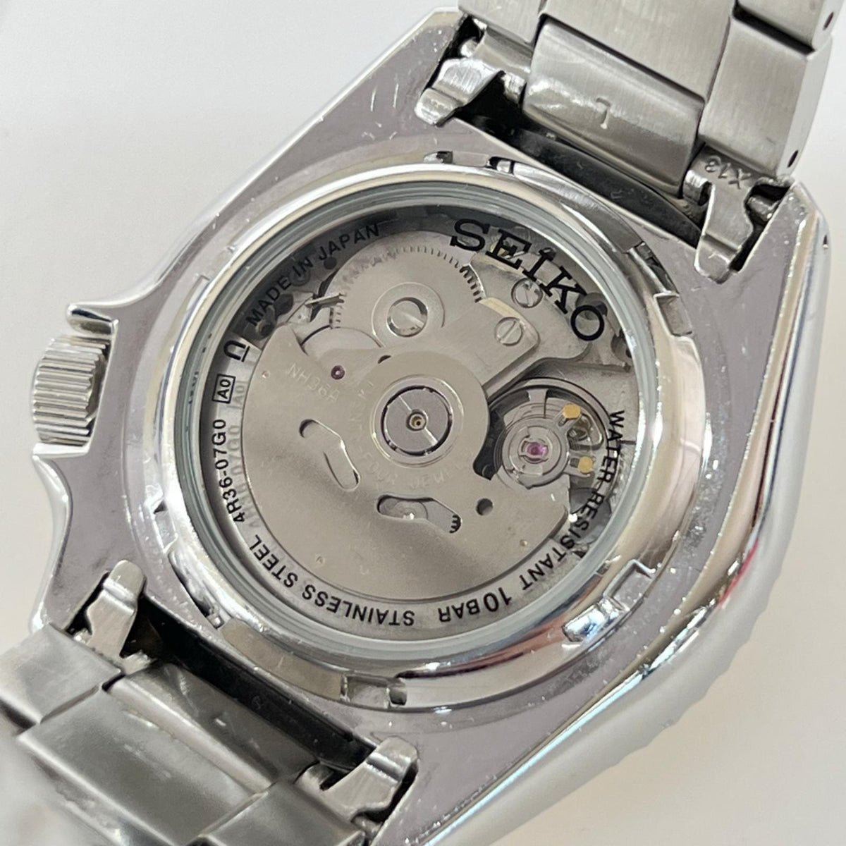 腕時計 SEIKO 5 SPORTS SKX series SBSA003 裏ｽｹ 自動巻き 腕時計 ネイビー