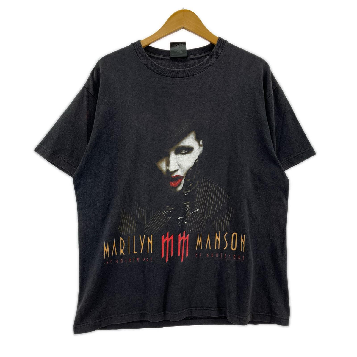 半袖Ｔシャツ 00S MARLLYN MANSON ﾂｱｰT 黒 (L) L ブラック