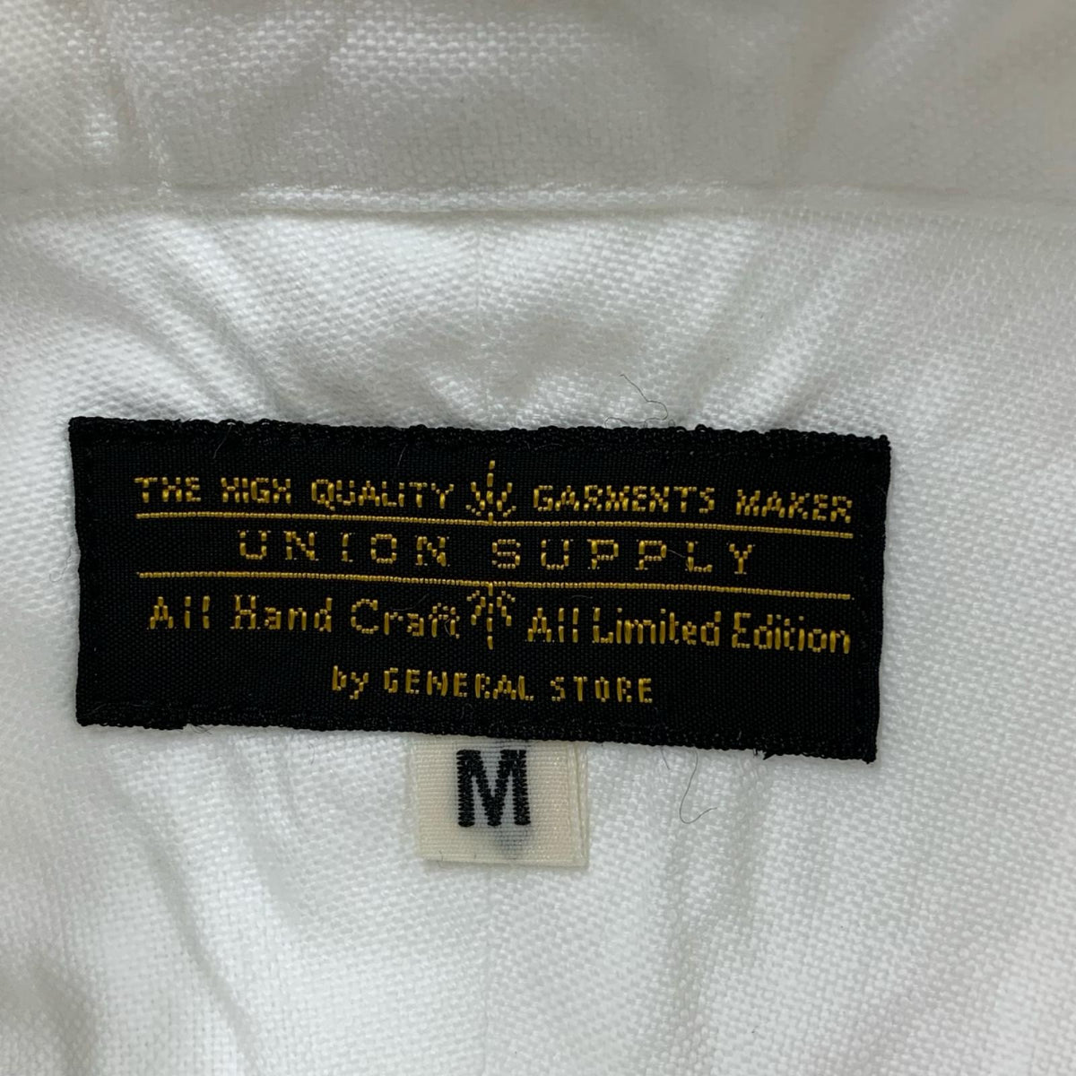 半袖シャツ UNION SUPPLYbyGENERAL STORE P/Oｼｬﾂ WHT M M ホワイト
