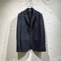 テーラードジャケット HOMME DUEX 26SS ウールギャバジンチェックジャケット M M