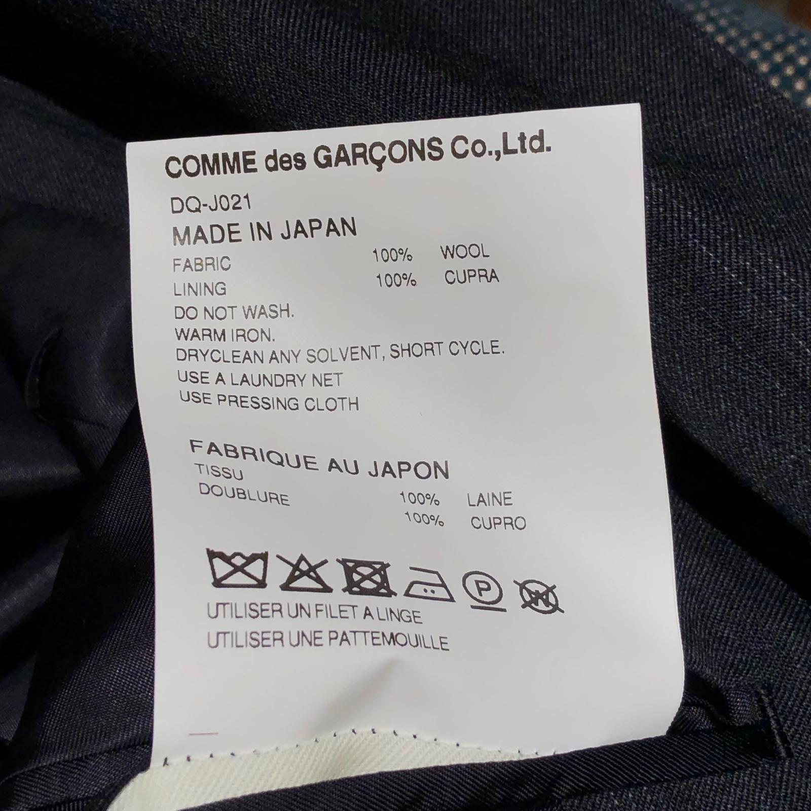テーラードジャケット HOMME DUEX 26SS ウールギャバジンチェックジャケット M M