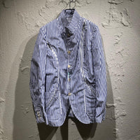 ジャケット SHIRT 26SS ストライプジップジャケット S