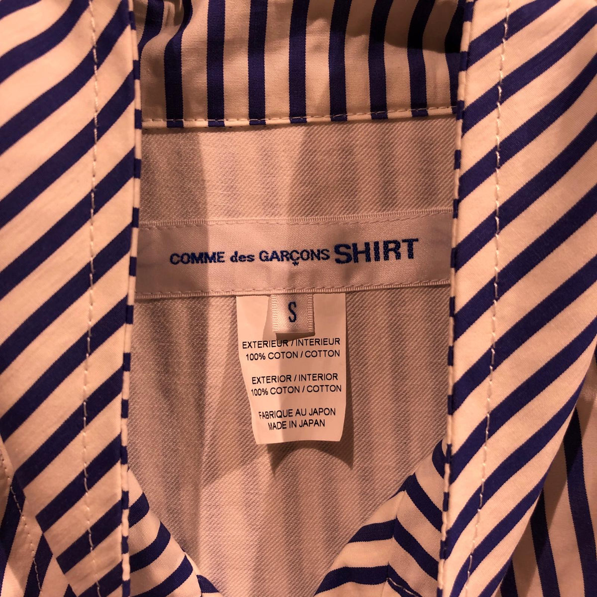 ジャケット SHIRT 26SS ストライプジップジャケット S